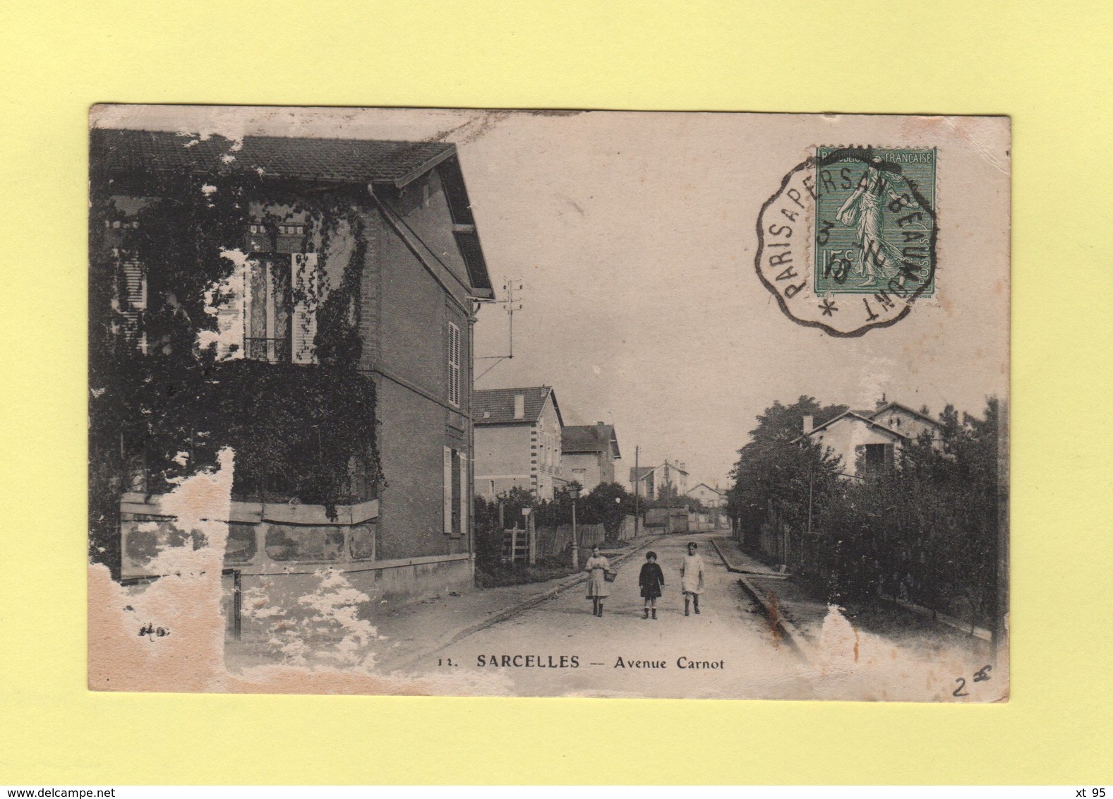 Convoyeur - Paris A Persan Beaumont - 3-10-1918 - Spoorwegpost