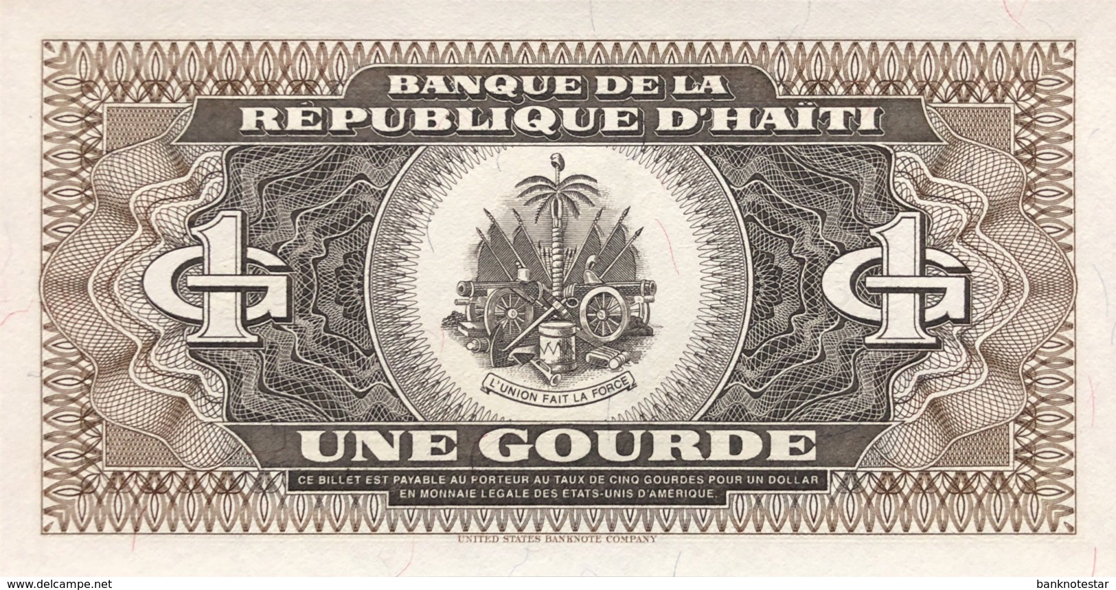 Haiti 1 Gourde, P-253a (1989) - UNC - Haïti