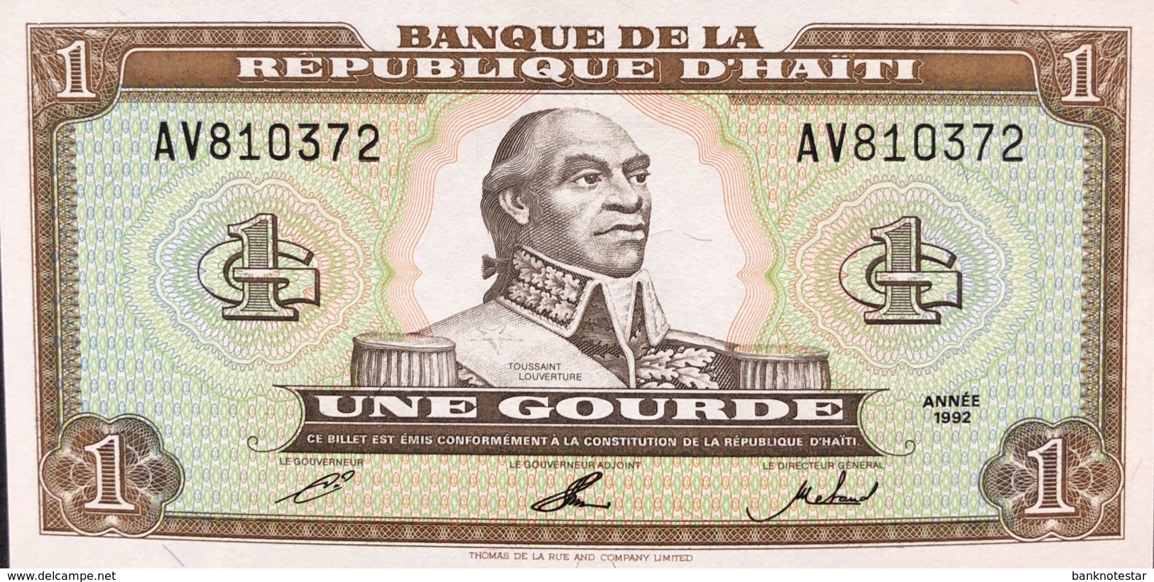 Haiti 1 Gourde, P-259a (1992) - UNC - Haïti