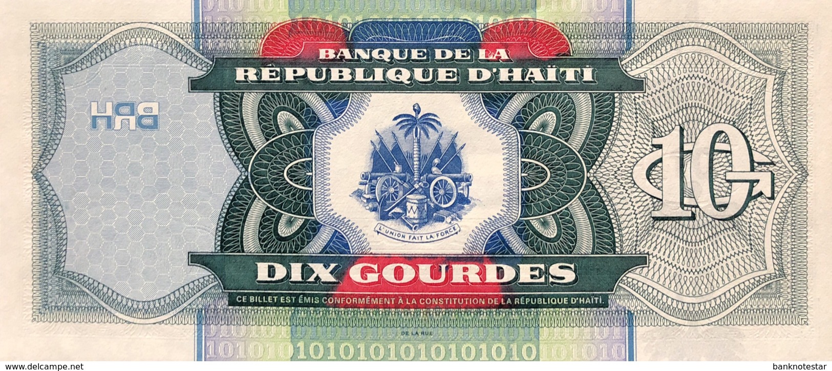 Haiti 10 Gourdes, P-265a (2000) - UNC - Haïti