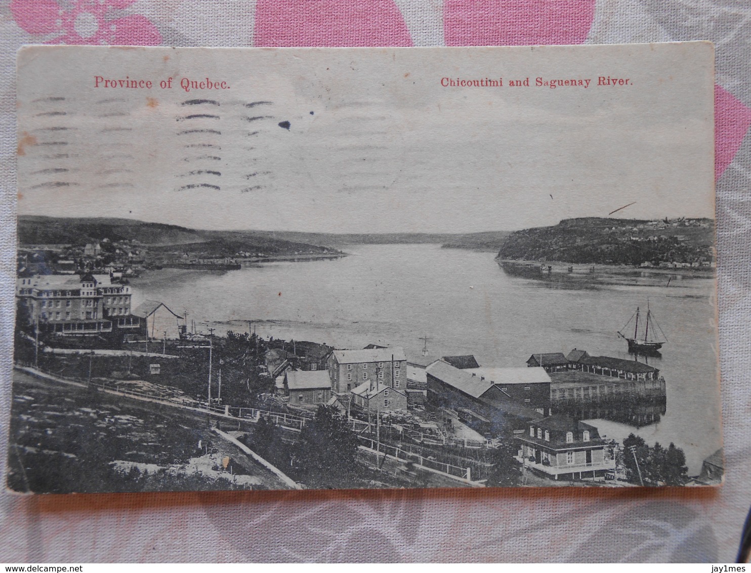 Cpa Chicoutimi And Saguenay River   Quebec 1911 - Chicoutimi