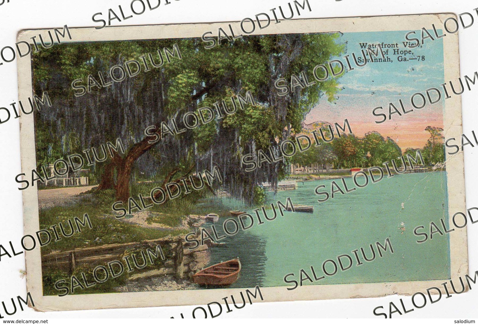 1927 - Waterfront View - Isle Of Hope Settled - Savannah - Storia Postale - Savannah