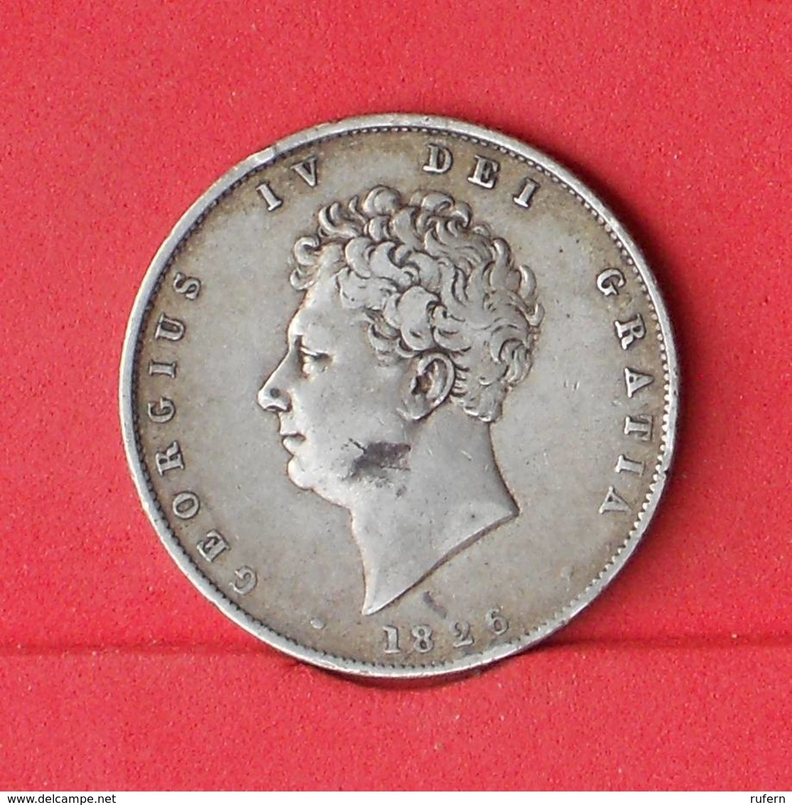 GREAT BRITAIN 1/2 CROWN 1826 - 14,14 GRS -0,925 SILVER   KM#  695 - (Nº26585) - K. 1/2 Crown