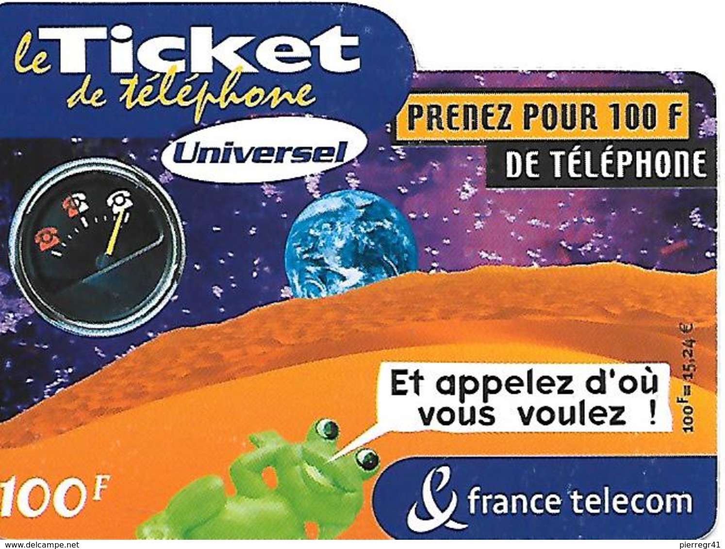 TICKET TELEPHONE-FRANCE- PU47C-La GRENOUILLE-- Code1 /3/3/3/3---31/09/2003-TBE- - Tickets FT