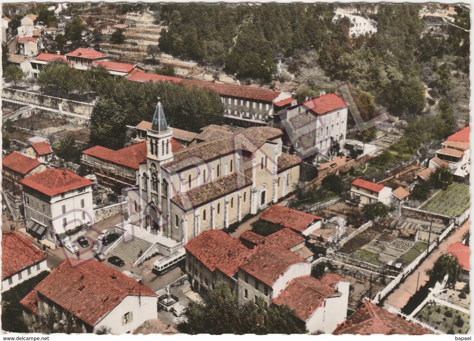 Bessèges (30) - Vue Aérienne Du Quartier De L'Église - Bessèges