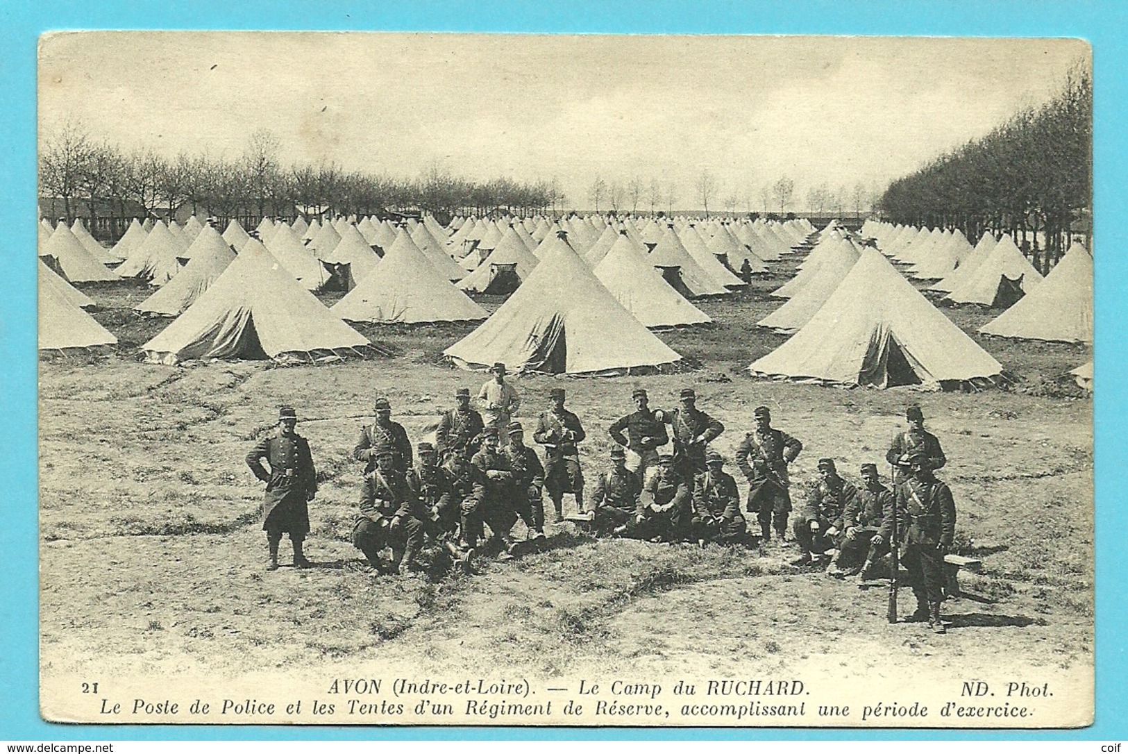 Kaart Stempel CAMP DU RUCHARD Met Stempel CERRESPONDANCE PRIVEE / ARMEE BELGE - Belgische Armee