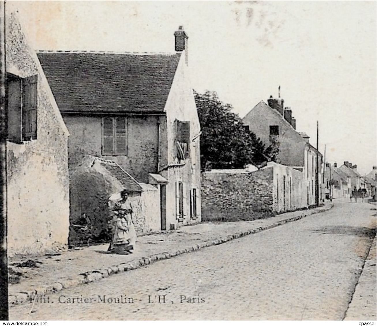 CPA 60 SILLY-Le-LONG Oise - Grande Rue D'en Bas ° Edit Cartier-Moulin - Autres & Non Classés