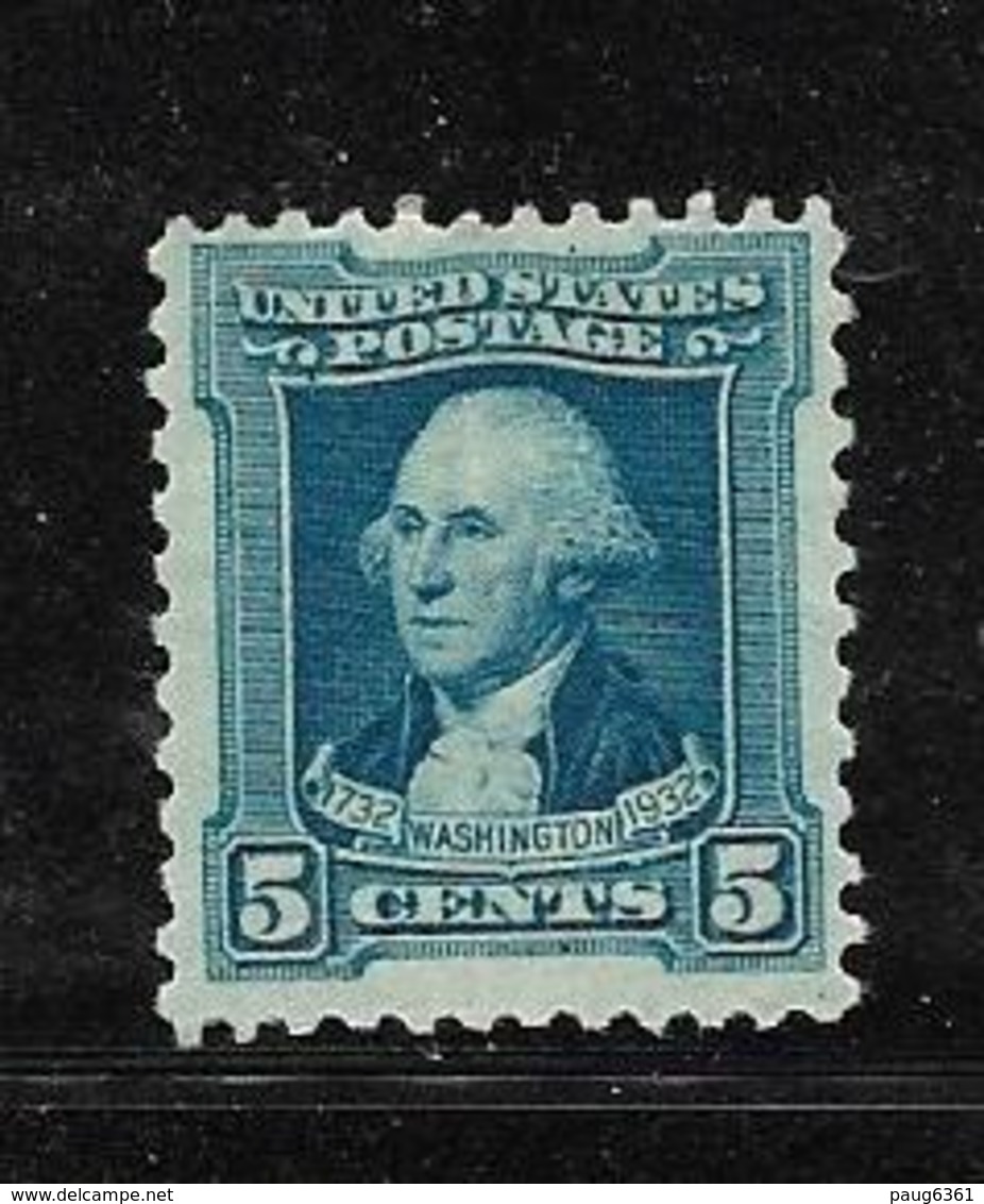 USA 1932 WASHINGTON  YVERT N°305  NEUF MH* - Ungebraucht