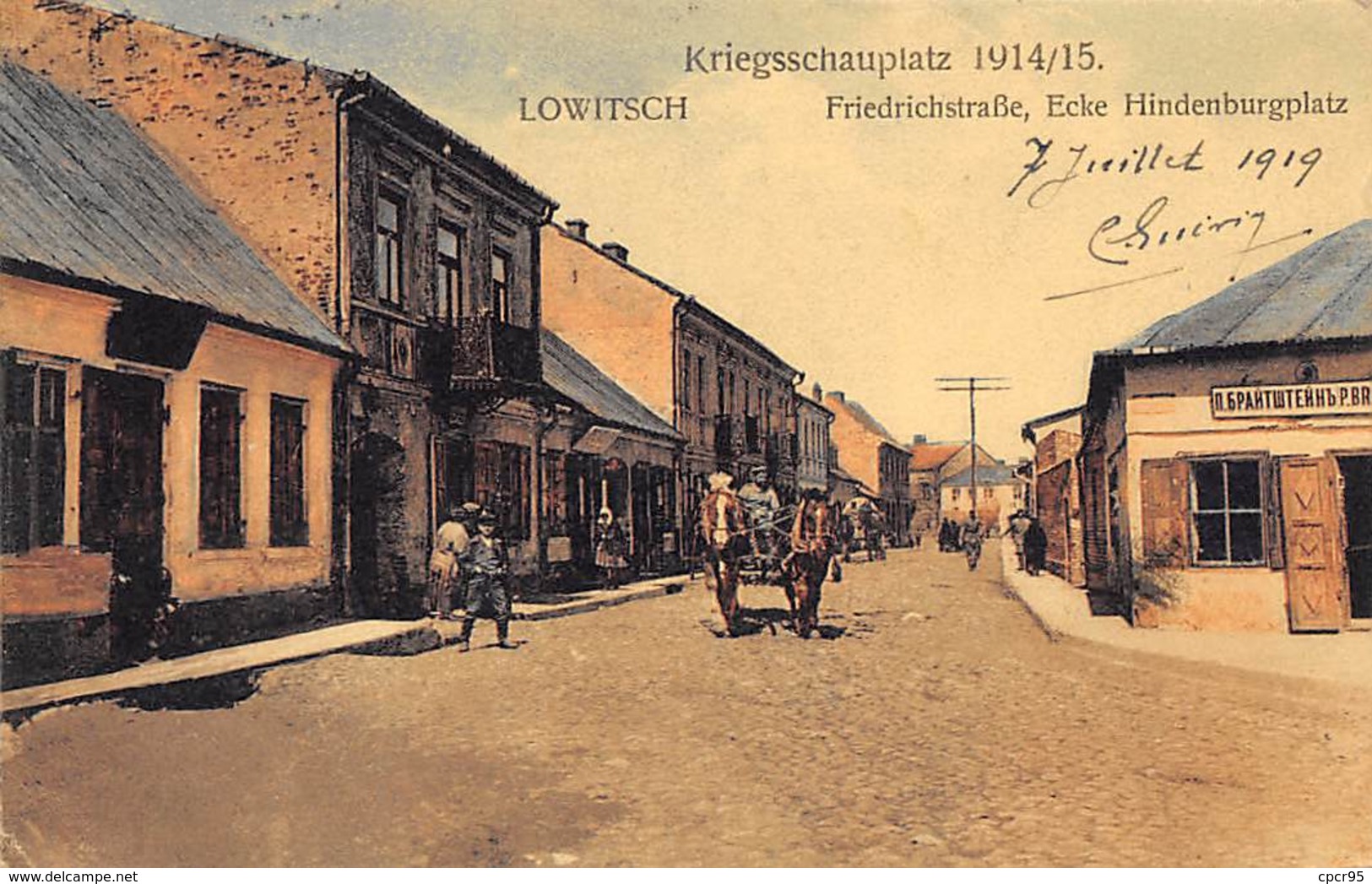 Pologne . N° 51003 . Lowitsch . Kriegsschauplatz - Poland