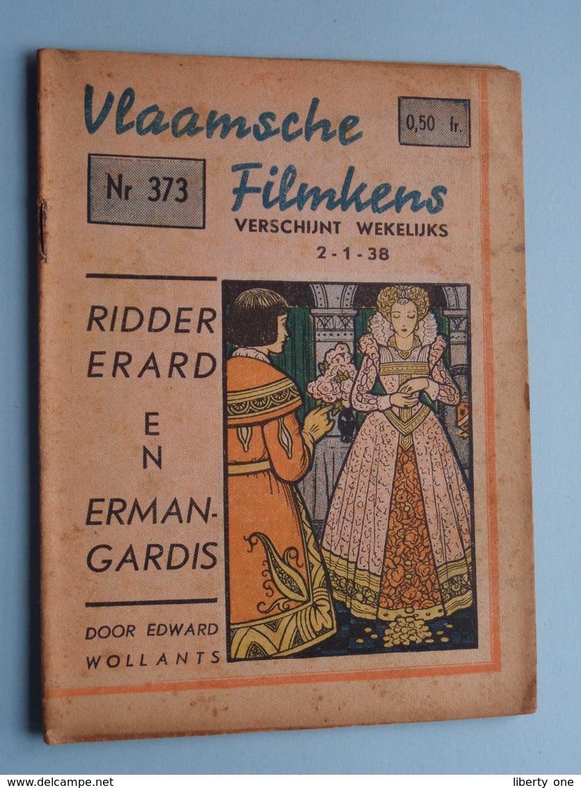 VLAAMSCHE FILMKENS ( Nr. 373 ) 2-1-38 : RIDDER ERARD En ERMANGARDIS ( Wollants ) ! - Jeugd