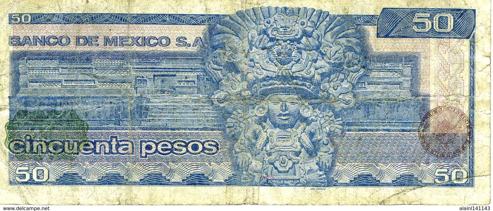 MEXIQUE - 50 Pesos 27 Janvier 1981 - Série HK - Y 6008810 - P.73 - Circulé - Mexique