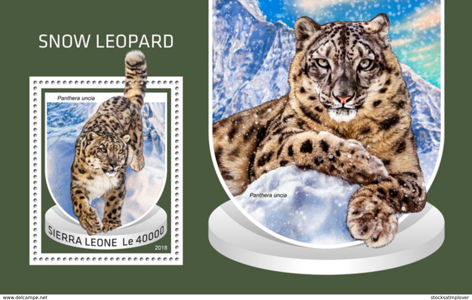 Sierra Leone 2018  Snow Leopard Fauna   S201810 - Sierra Leone (1961-...)