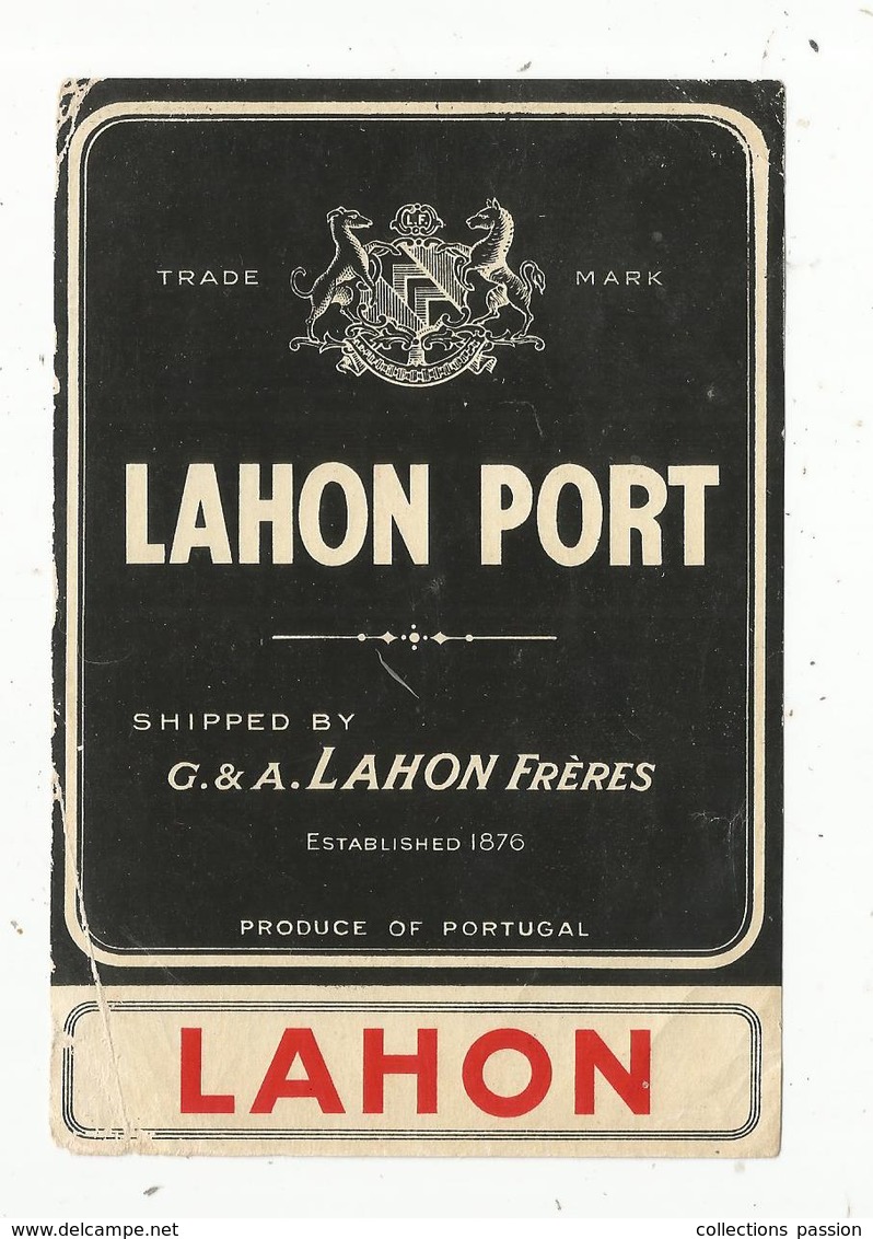 étiquette De Vin  , LAHON PORT - Other & Unclassified