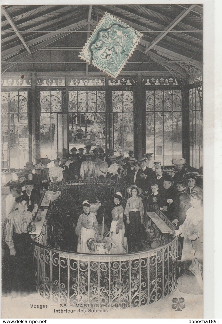 Martigny-les-Bains ; Intérieur Des Sources - Timbrée 1906 - Autres & Non Classés