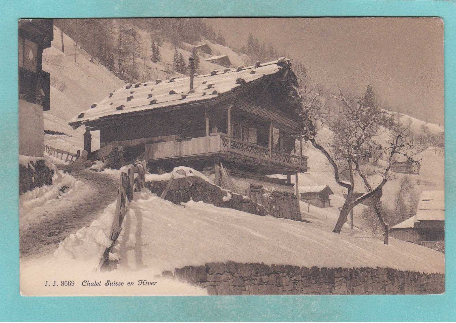 Old Post Card Of Chalet Suisse En Hiver Switzerland R72. - Other & Unclassified