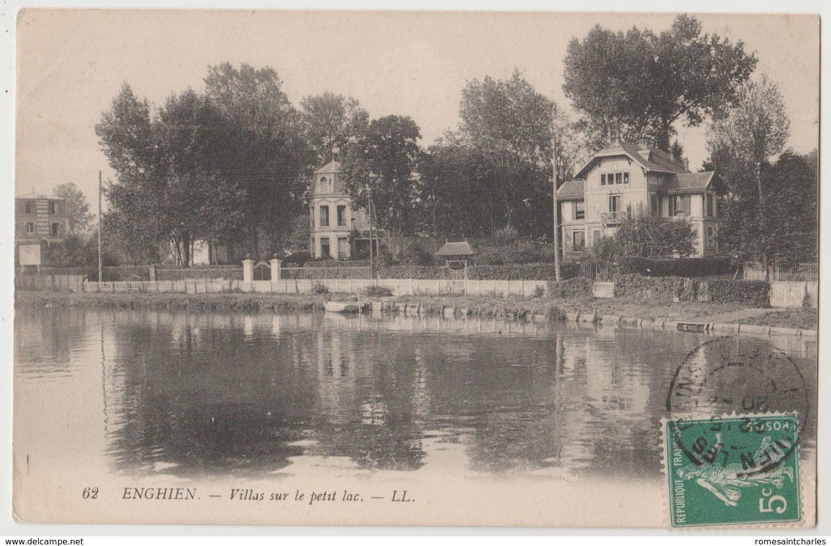 CPA 95 ENGHIEN Villas Sur Le Petit Lac - Enghien Les Bains