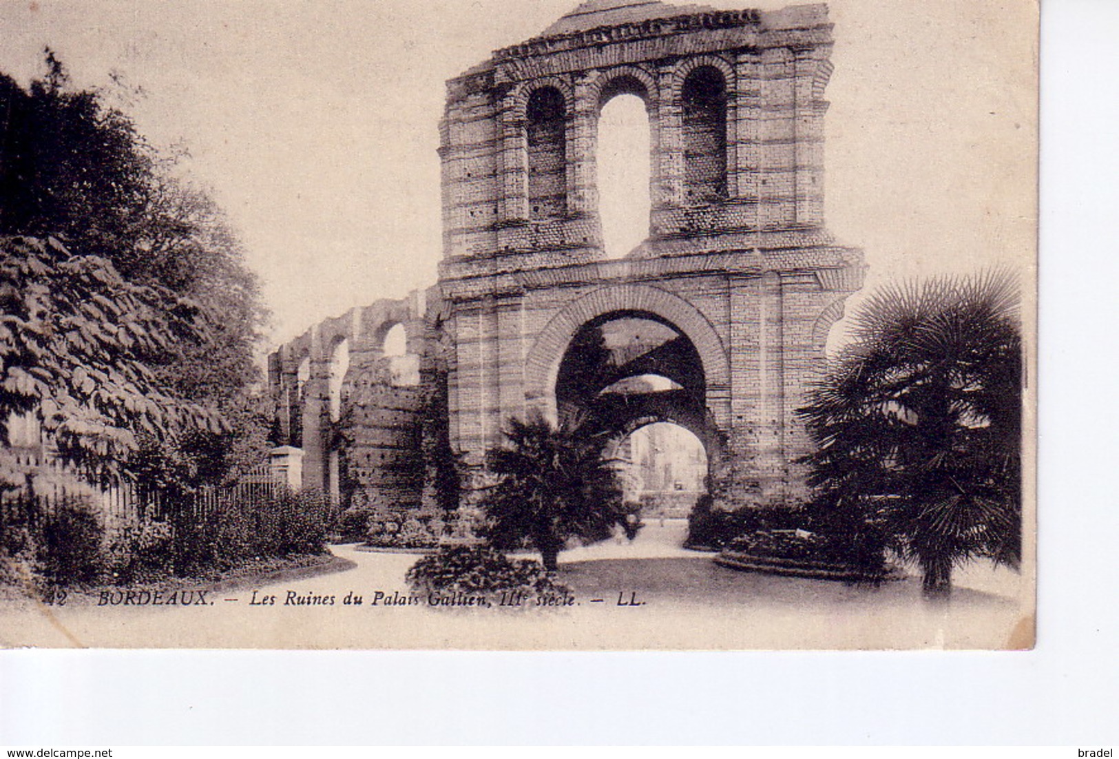 Bordeaux Palais Gatien Avec Cachet Commission De Gare De Bordeaux St Jean  1916 - Guerre De 1914-18