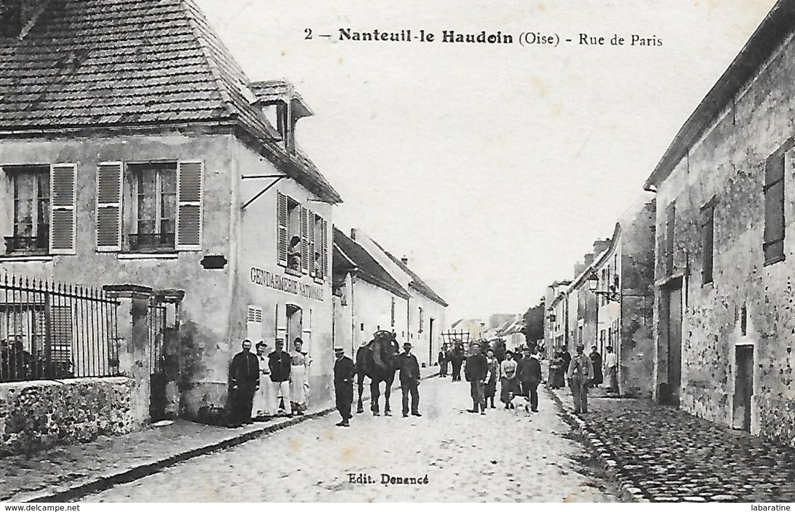 60)  NANTEUIL Le  HAUDOIN  - Rue De Paris  (  Gendarmerie  ) - Nanteuil-le-Haudouin