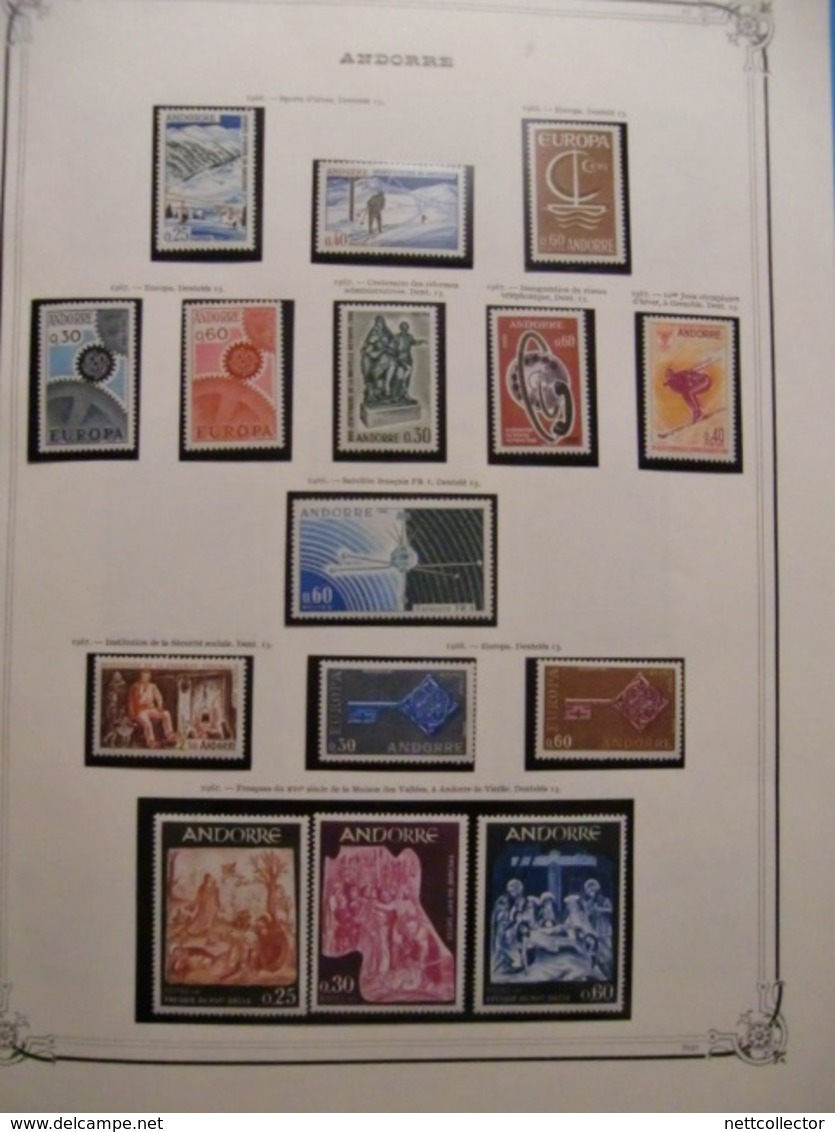 ANDORRE COLLECTION QUASI COMPLETE des ORIGINES à 1983 TIMBRES NEUFS*/** TTB /SUP COTE TRES IMPORTANTE