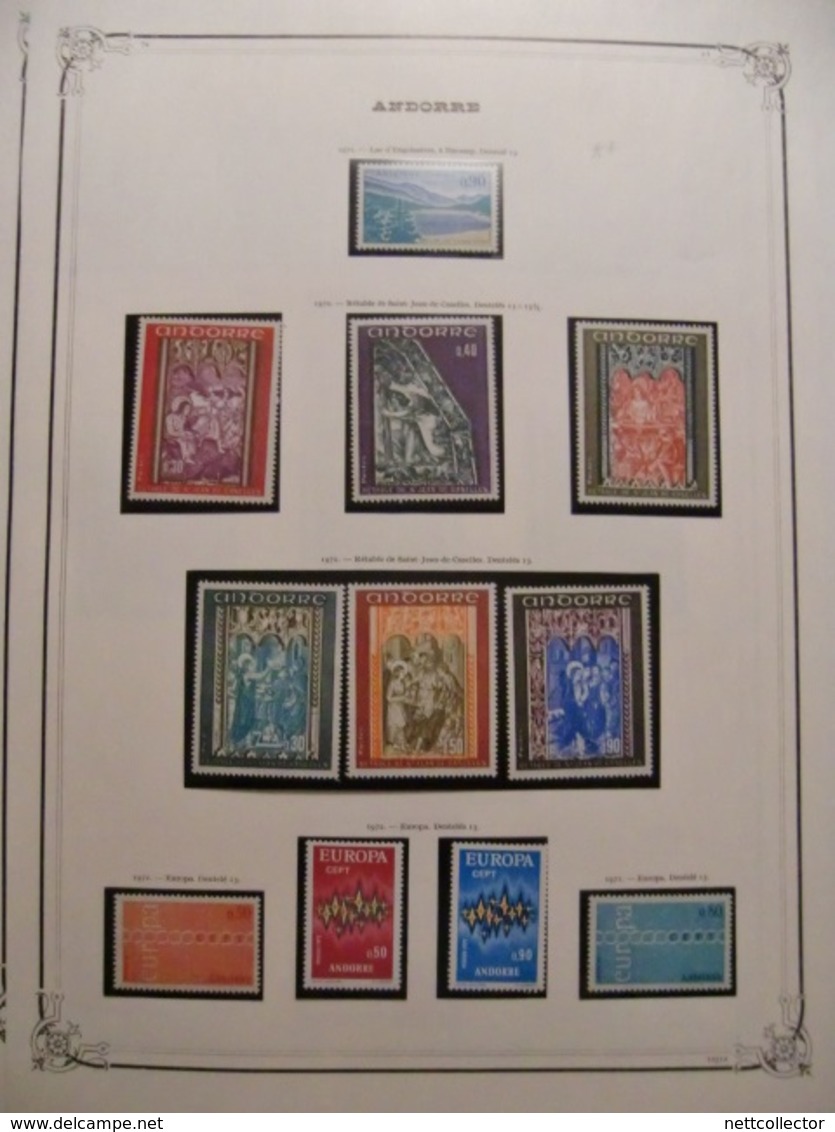 ANDORRE COLLECTION QUASI COMPLETE des ORIGINES à 1983 TIMBRES NEUFS*/** TTB /SUP COTE TRES IMPORTANTE