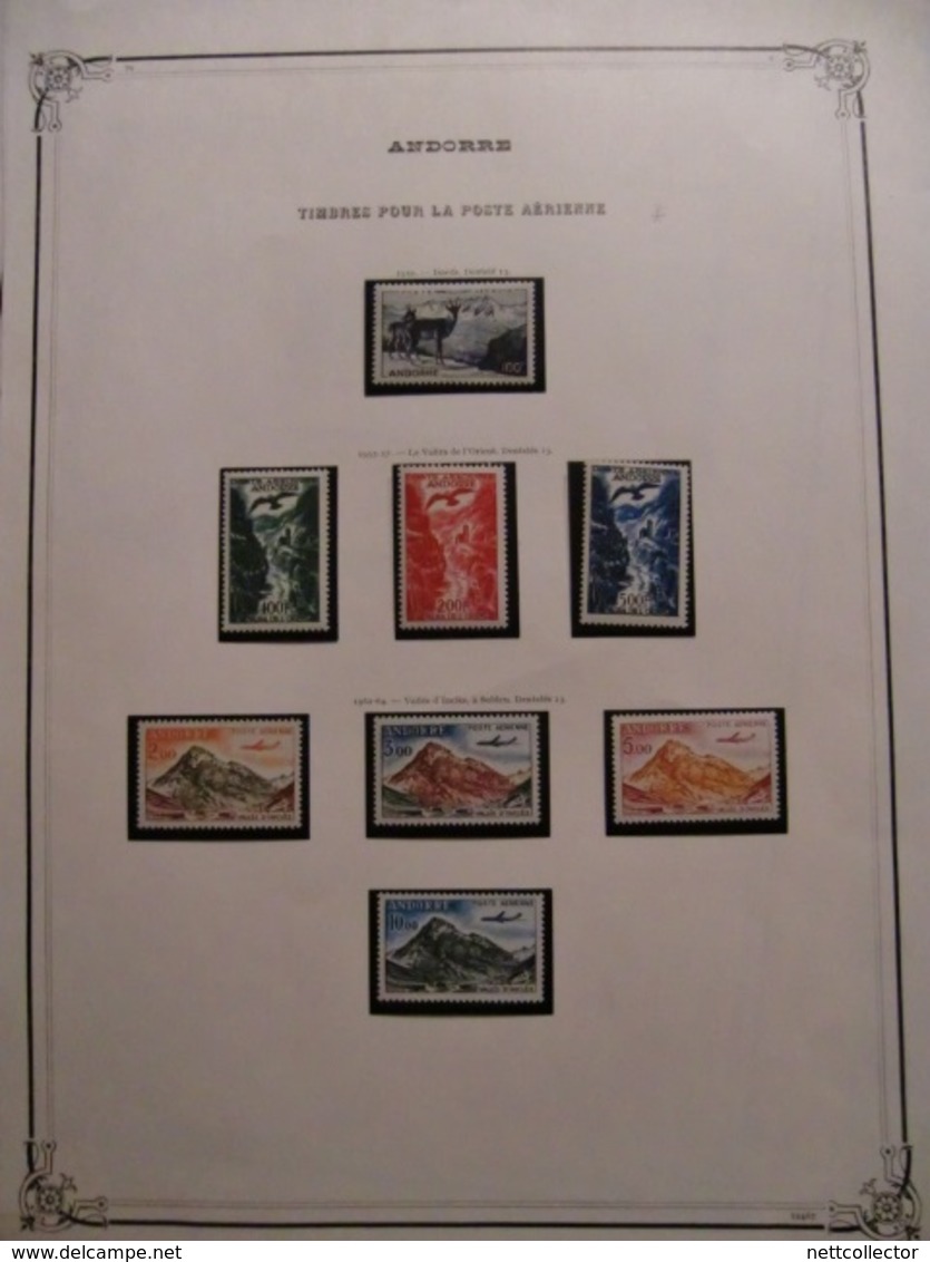 ANDORRE COLLECTION QUASI COMPLETE des ORIGINES à 1983 TIMBRES NEUFS*/** TTB /SUP COTE TRES IMPORTANTE