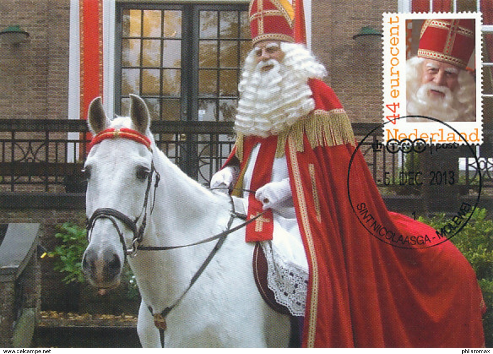 D35677 CARTE MAXIMUM CARD 2013 NETHERLANDS - ST. NIKOLAUS SINTERKLAAS SAINT NICOLAS CP ORIGINAL - Märchen, Sagen & Legenden