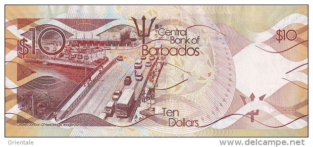 BARBADOS P. 75b 10 D 2017 UNC - Barbados