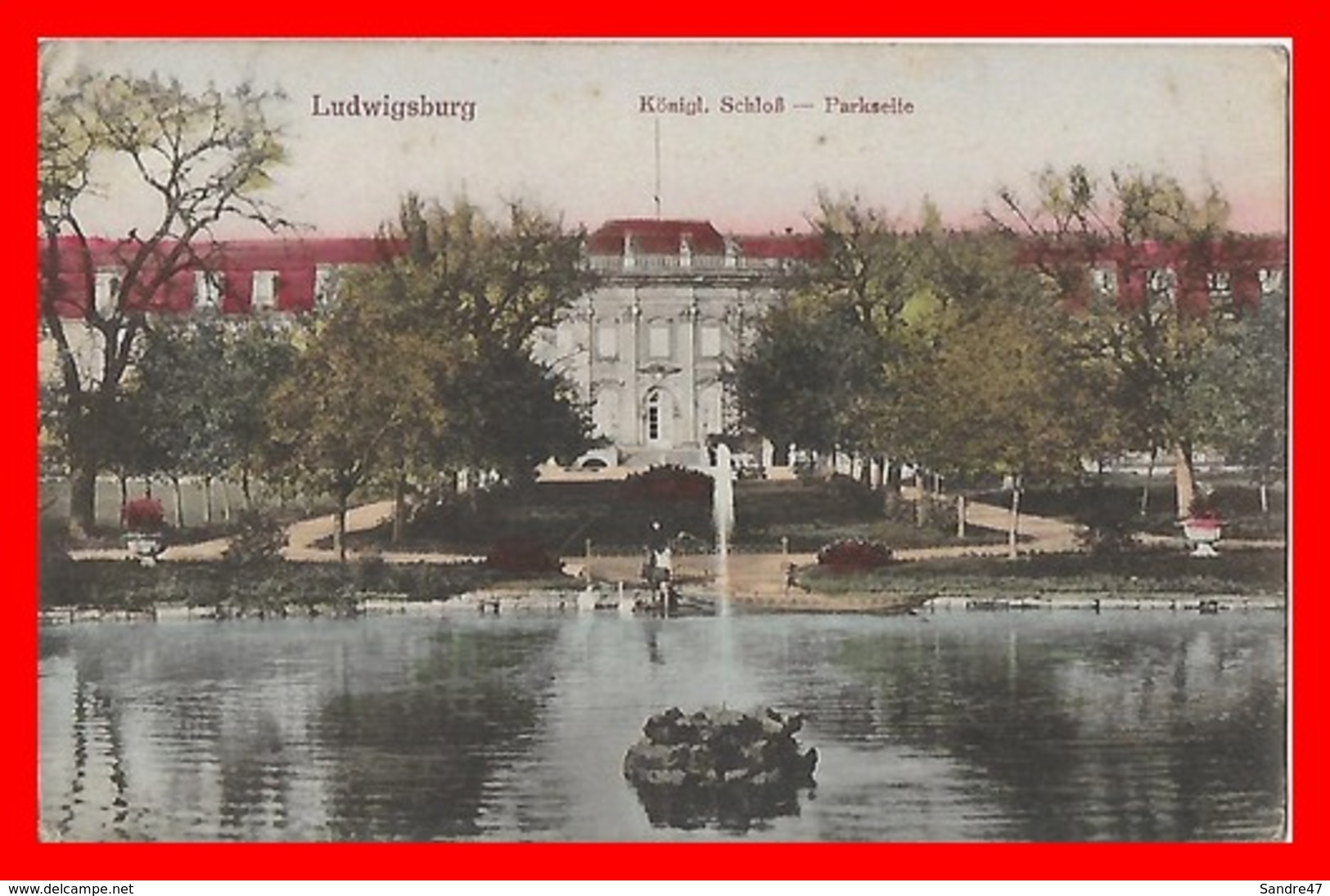 CPA LUDWIGSBURG (Allemagne)   Königl. Schloss. Parkseite...H896 - Ludwigsburg