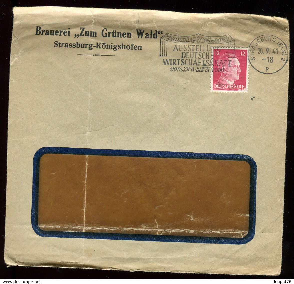 Enveloppe Commerciale De Strasbourg En 1941 - N167 - Storia Postale