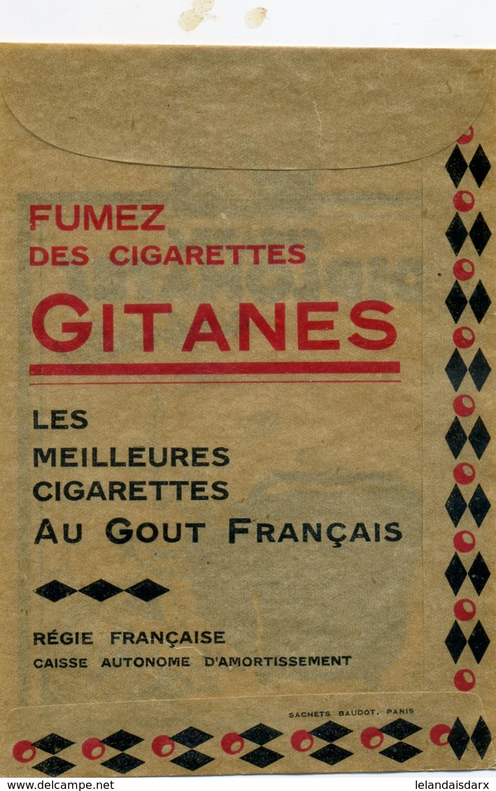 Enveloppe Pub Cigarettes Gitanes , Cigares Diplomates    Dossier Facture 1 - Publicités