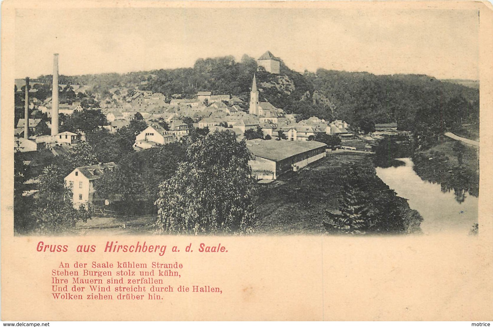 GRUSS  AUS HIRSCHBERG A.d. Saale - Vue Générale. - Autres & Non Classés