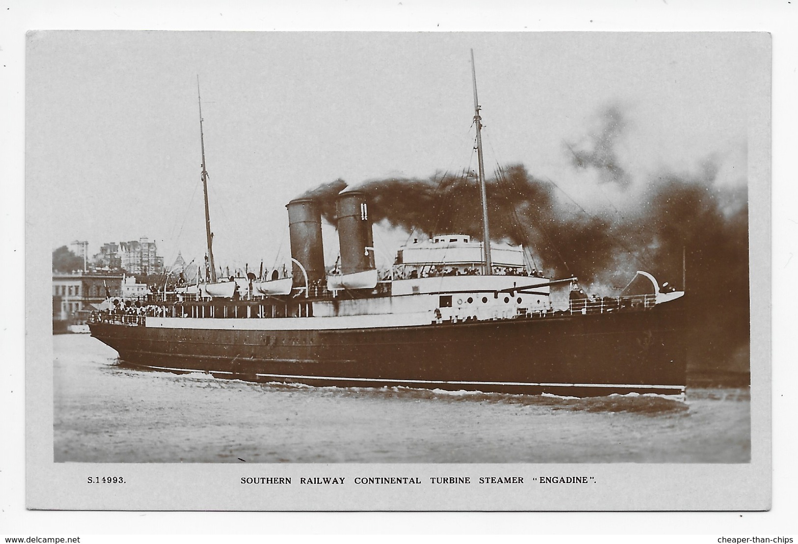 Southern Railway Continental Turbine Steamer "Engadine" - Steamers