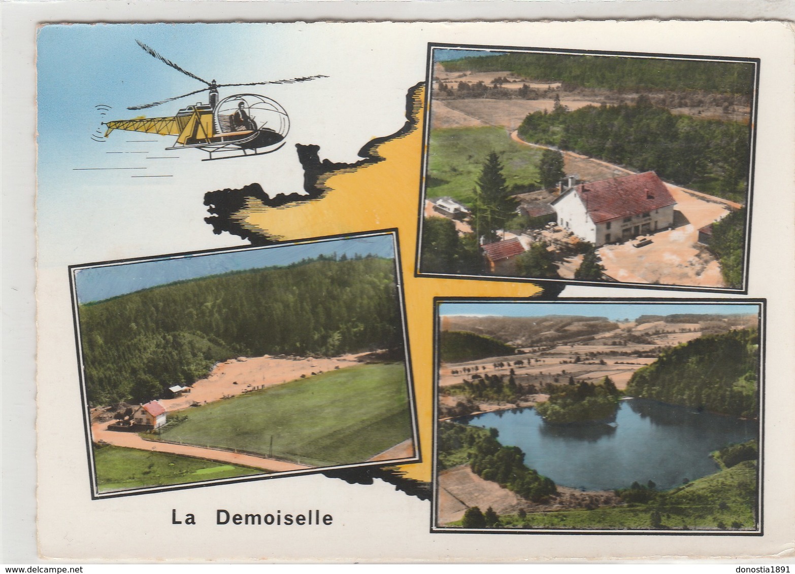 La Demoiselle - Remiremont - 105x150 - Dentelée, Glacée - Timbrée 1961 - Remiremont