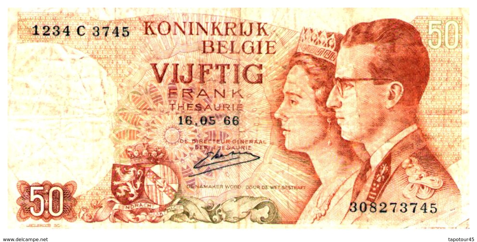 Billet  >  Belgique > 50 Francs 1966 - Altri & Non Classificati