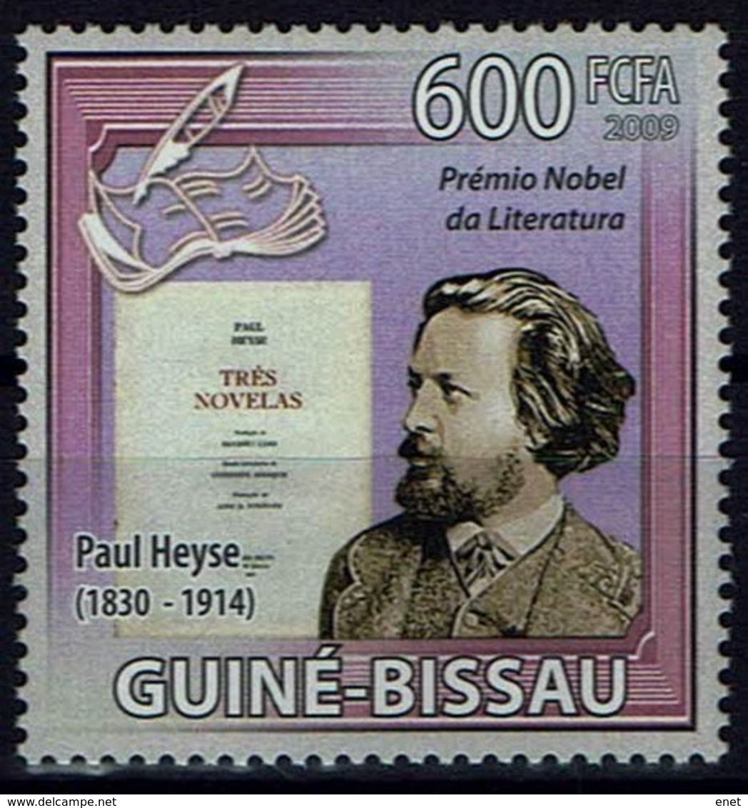 Guinea-Bissau 2009 - Paul Heyse, Deutscher Schriftsteller, Nobelpreis 1910 - MiNr 4341; - Nobel Prize Laureates