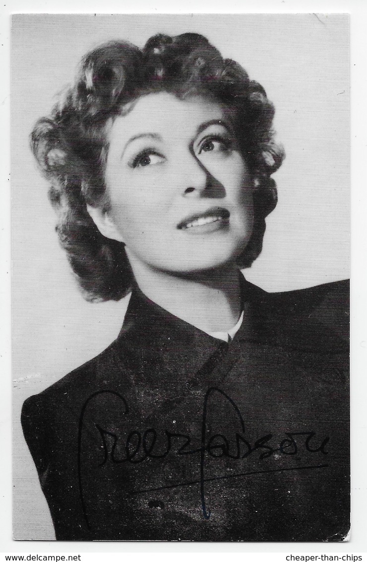 Greer Garson - Autograph Portrait Series 130 - Actors