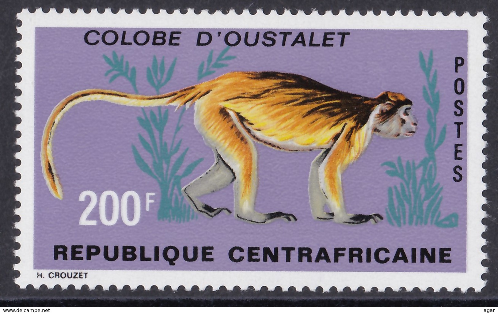 THEMATIC FAUNA:  MONKEYS, LEMURS - CENTRAFRICAINE - Scimmie