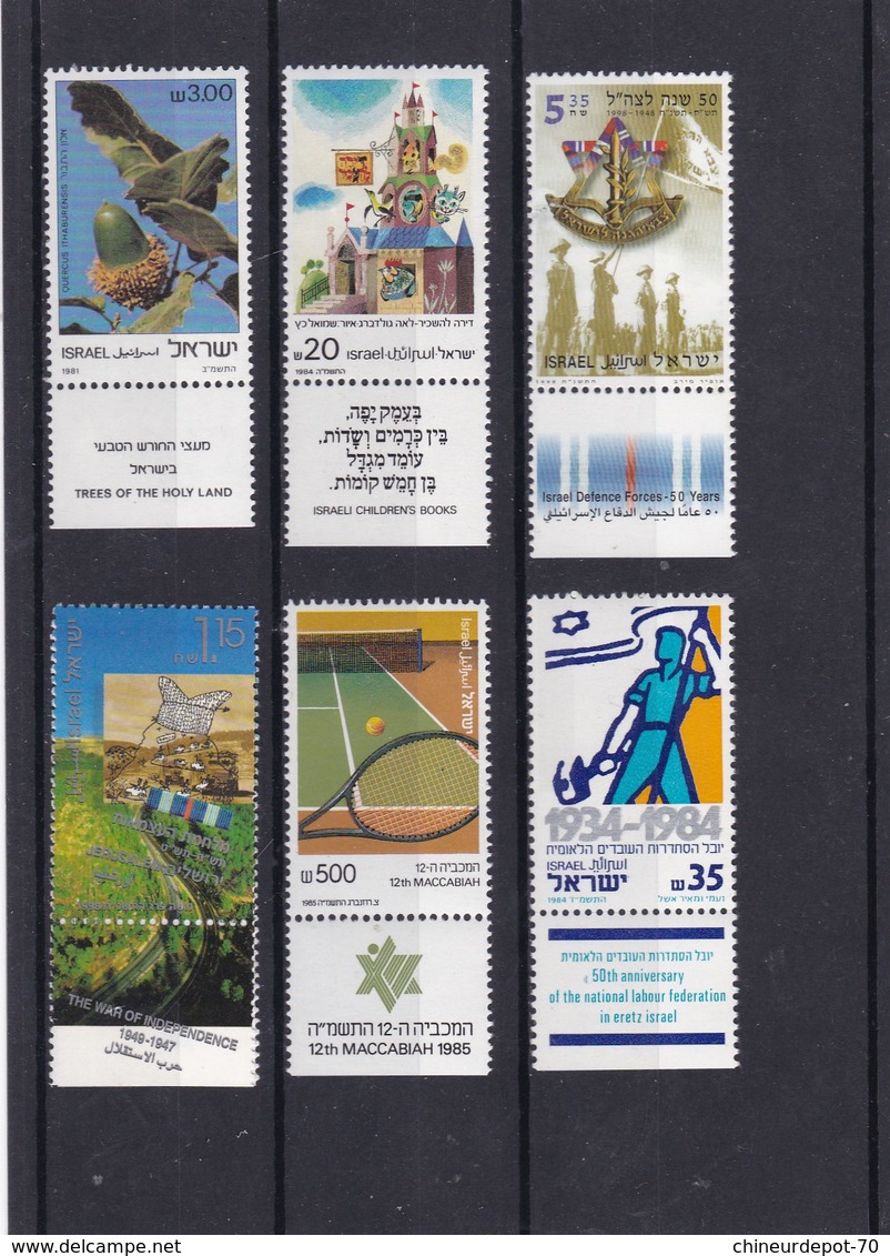 Timbres Israel Neufs * Charnière * - Lots & Serien