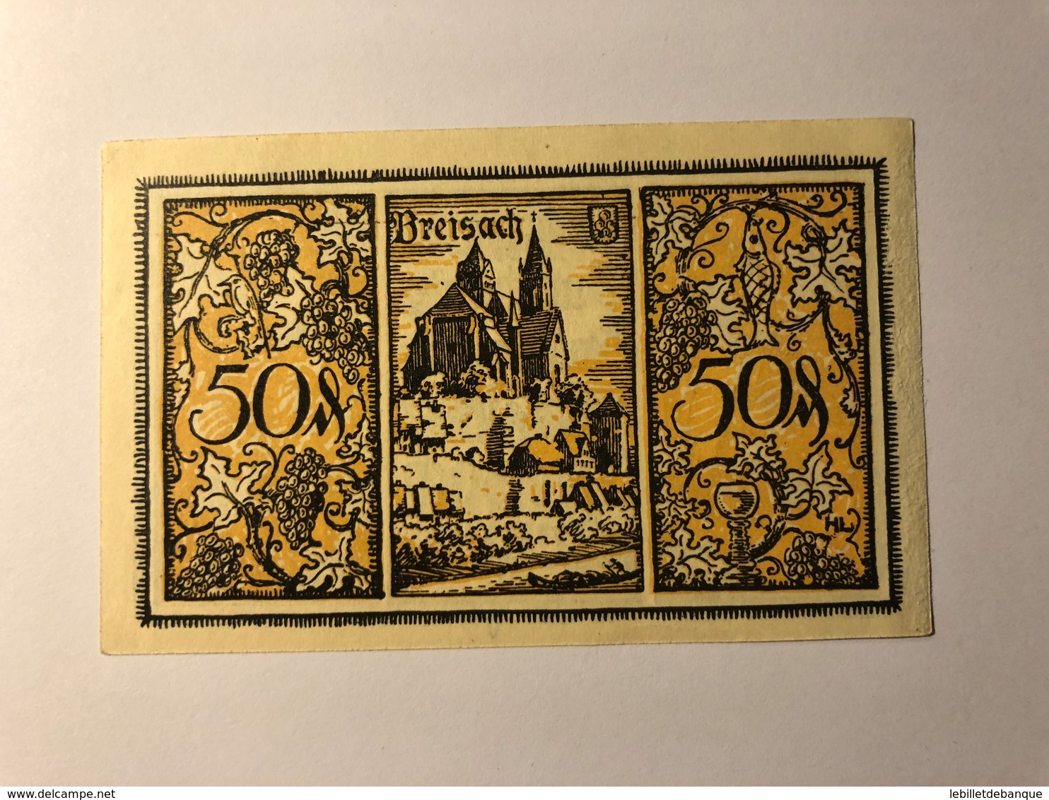 Allemagne Notgeld Breizach 50 Pfennig - Colecciones