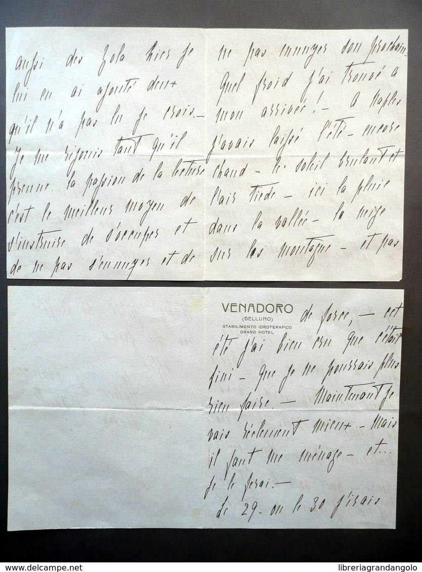 Autografo Elena D'Orleans Duchessa D'Aosta Lettera Medici Venadoro Belluno 1916 - Altri & Non Classificati