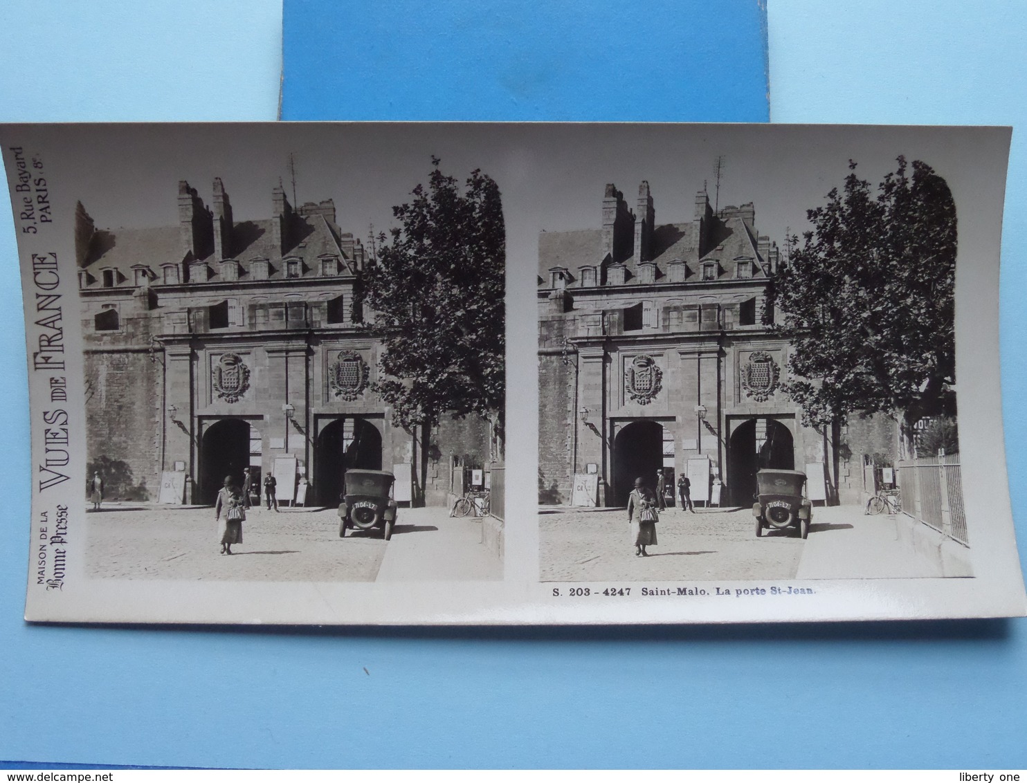 SAINT-MALO : La Porte St. Jean : S. 203 - 4247 ( Maison De La Bonne Presse VUES De FRANCE ) Stereo Photo ! - Photos Stéréoscopiques