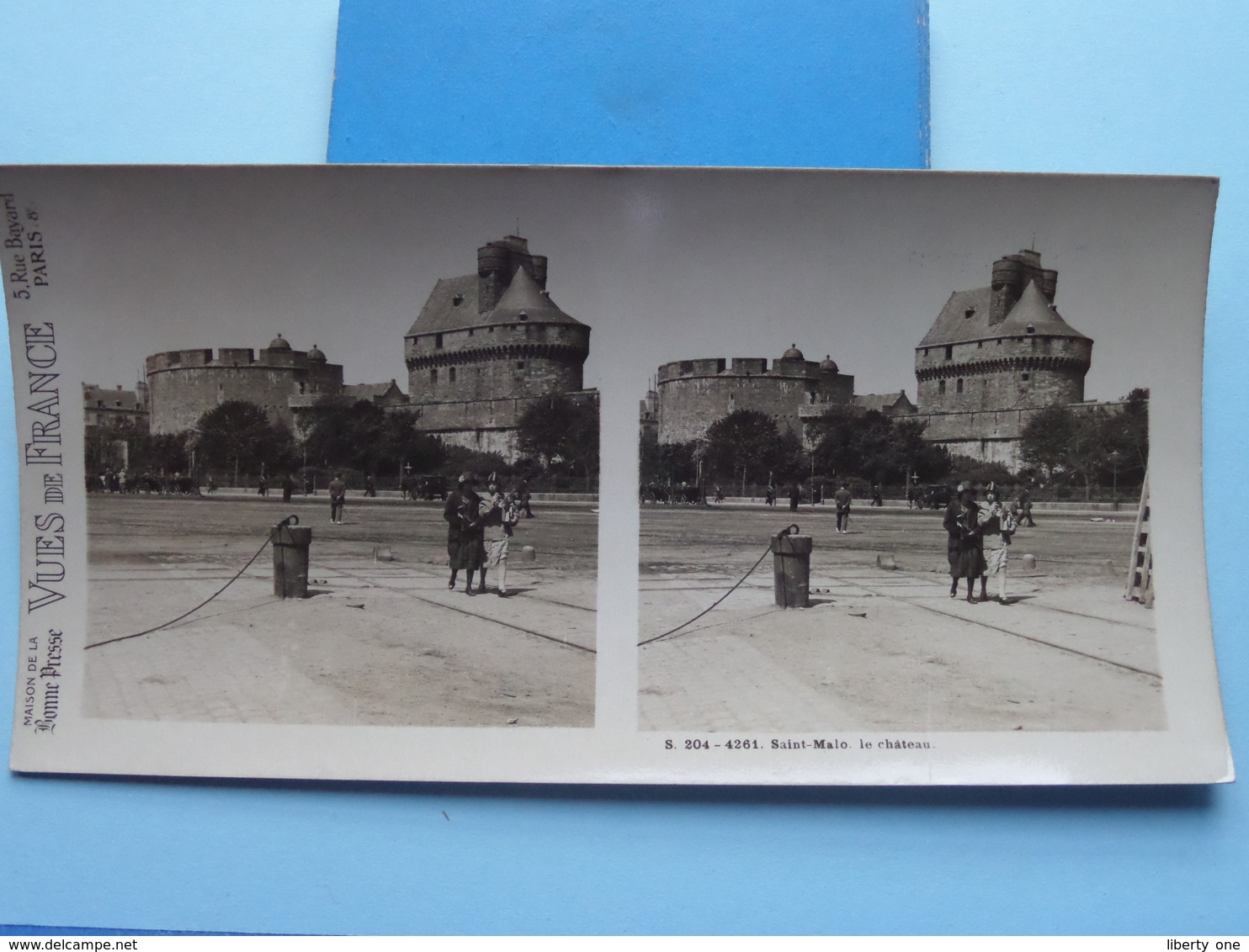 SAINT-MALO : Le Château : S. 204 - 4261 ( Maison De La Bonne Presse VUES De FRANCE ) Stereo Photo ! - Stereoscoop