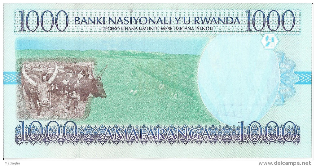 RWANDA - 1000 Francs 1998 UNC - Rwanda