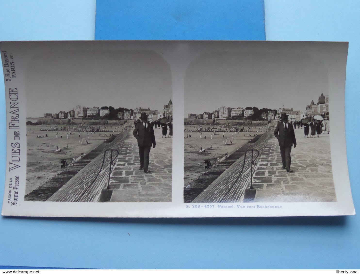 PARAMé : Vue Vers Rochebonne : S. 203 - 4257 ( Maison De La Bonne Presse VUES De FRANCE ) Stereo Photo ! - Stereoscopic