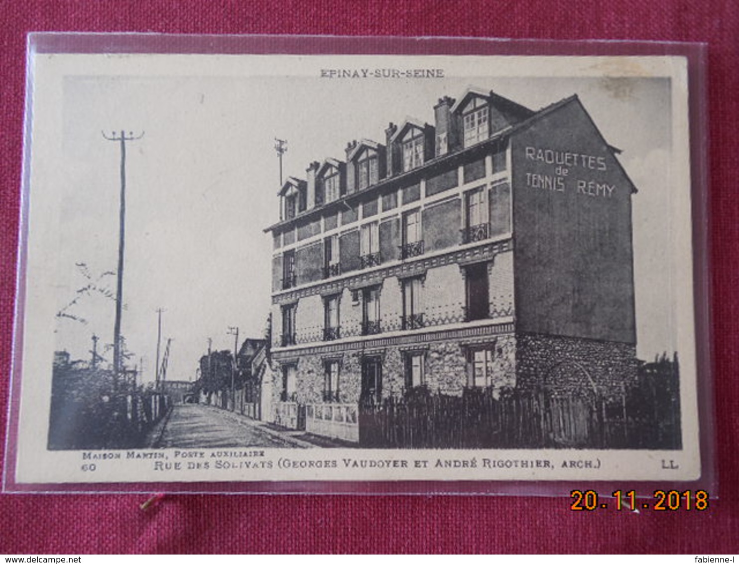 CPA - Epinay-sur-Seine - Maison Martin, Poste Auxiliaire - Rue Des Solivats - Autres & Non Classés