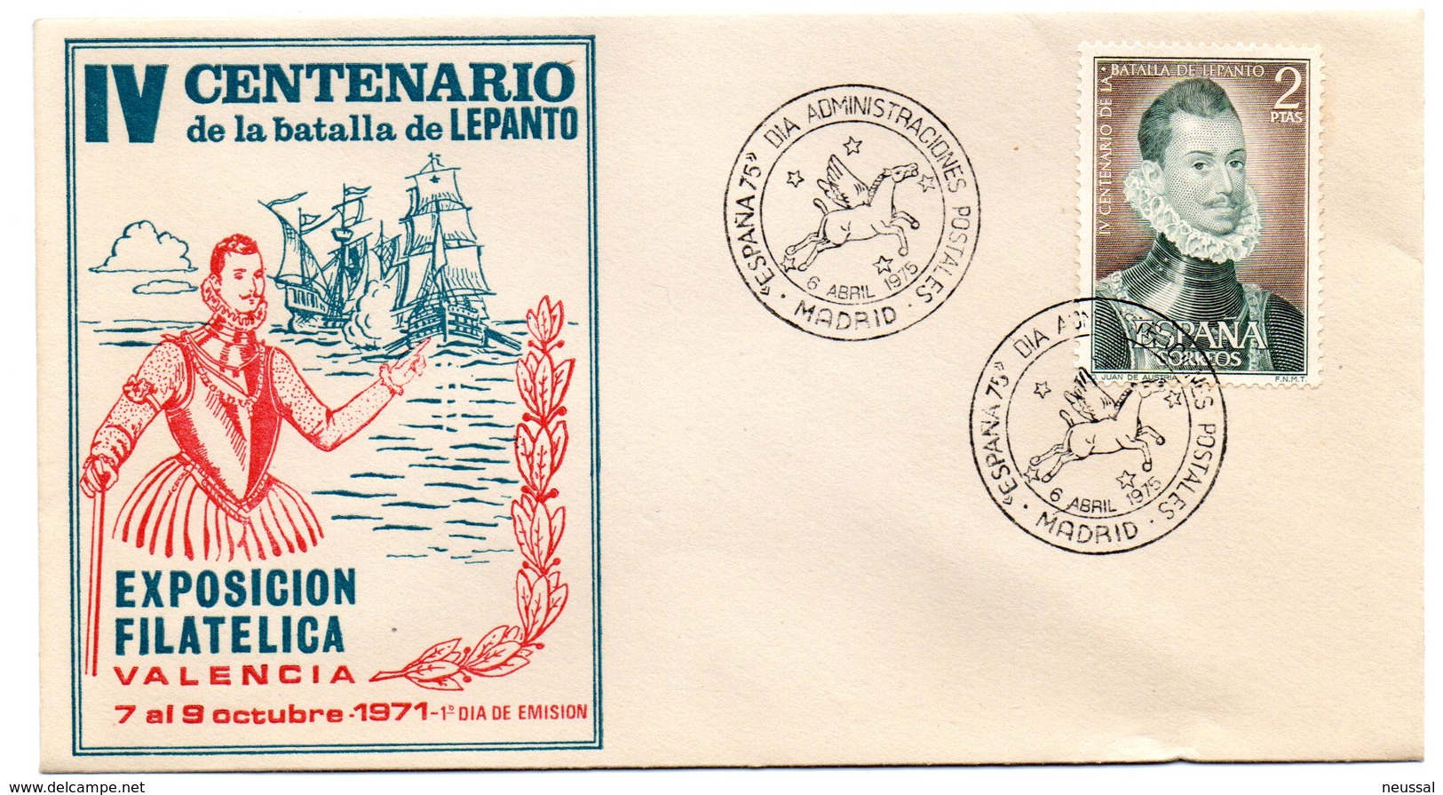 Carta Con Matasellos Commemorativo  Dia De Administraciones Postales - Cartas & Documentos