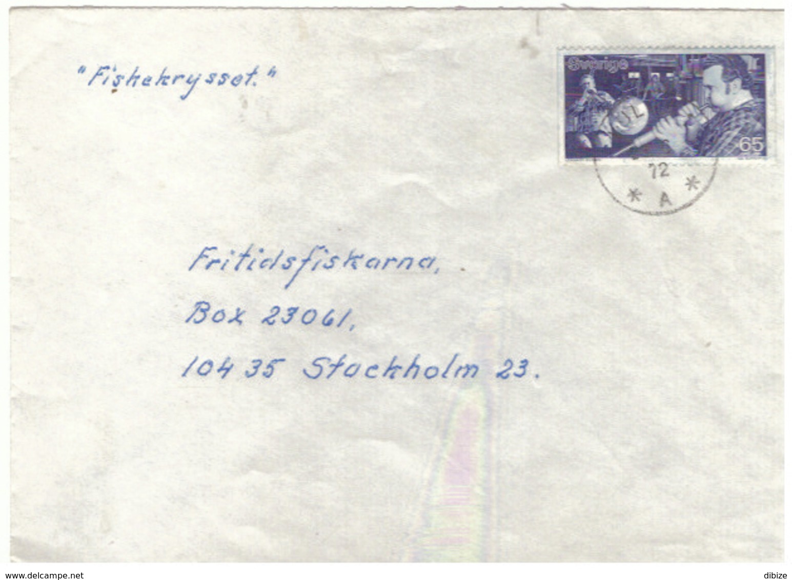 Sweden. Letter. Stamps And Postmark. 1972 - 1930- ... Rouleaux II