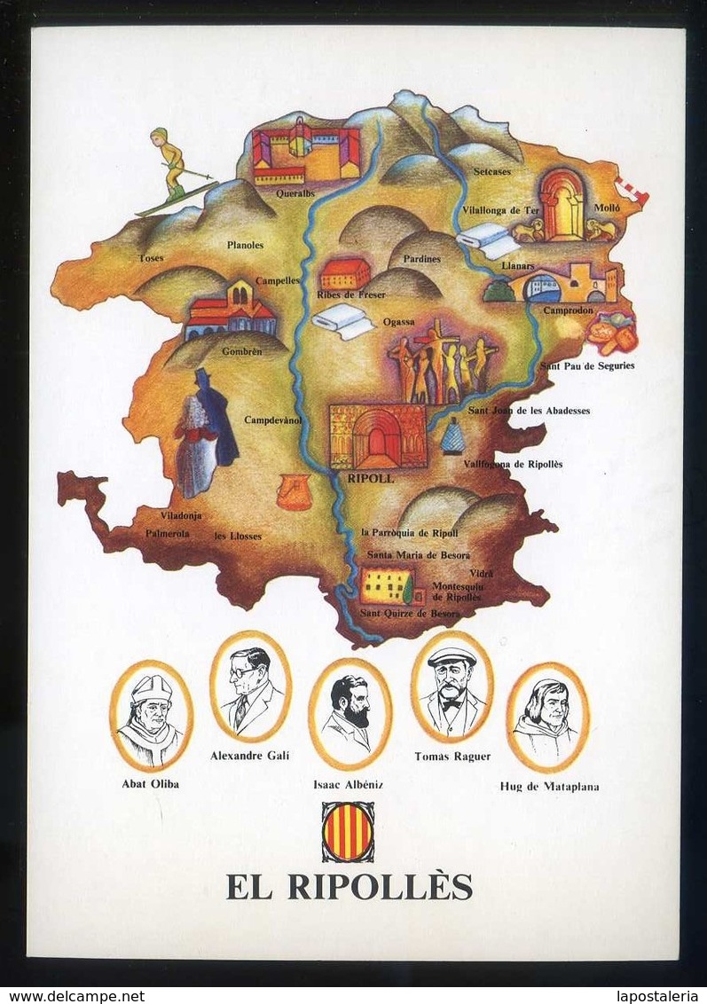 *El Ripollès* CCC 1977. Campanya Identificació Del Territori. Nueva. - Mapas
