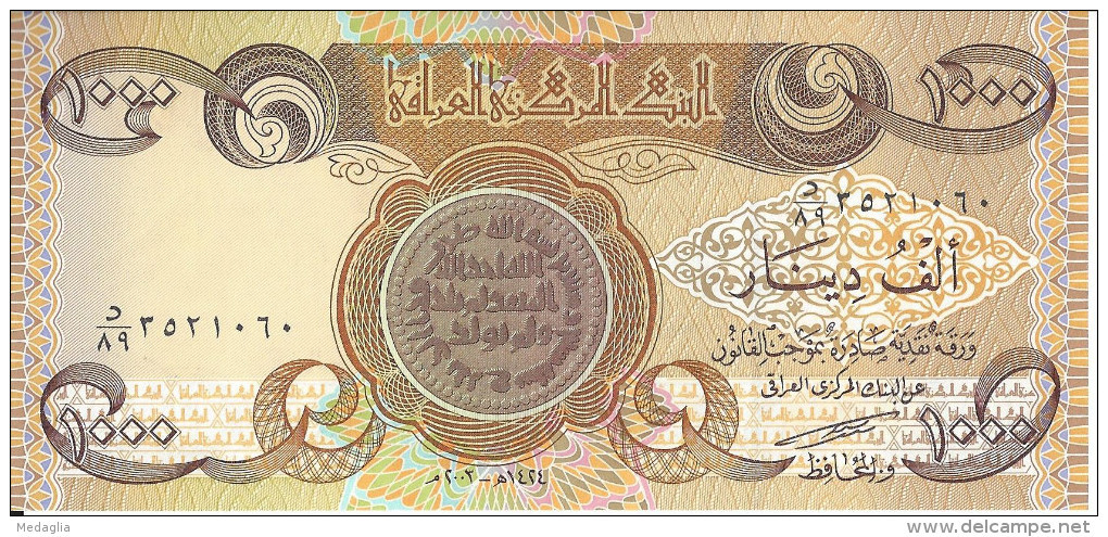 IRAQ - 1000 Dinars 2003 UNC - Iraq