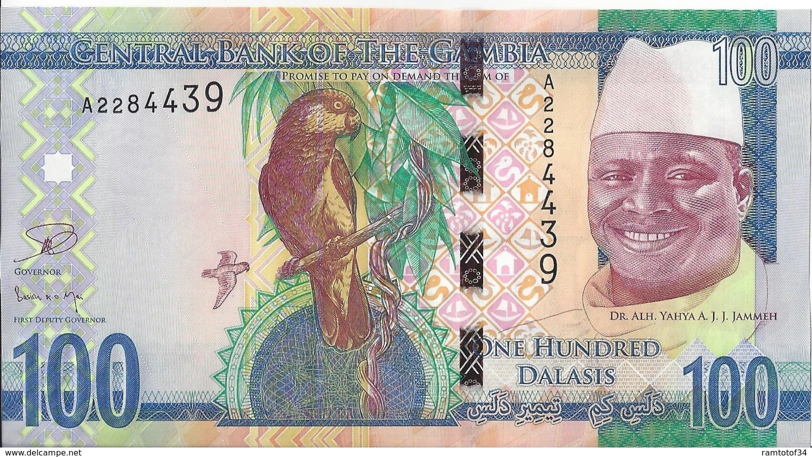 GAMBIE - 100 Dalasis 2015 - UNC - Gambia